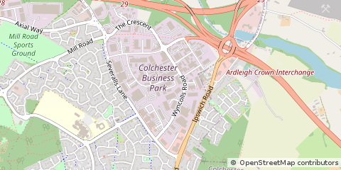 Map of Colchester, Essex