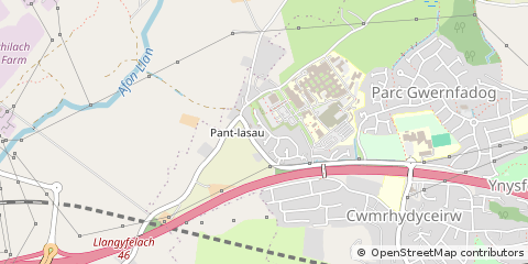 Map of Morriston, Swansea