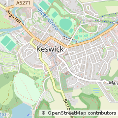 Map of Keswick, Cumbria