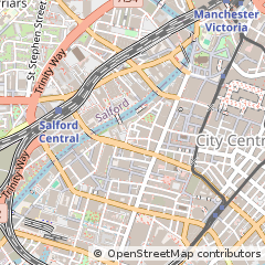 Map of West Manchester, Lancashire
