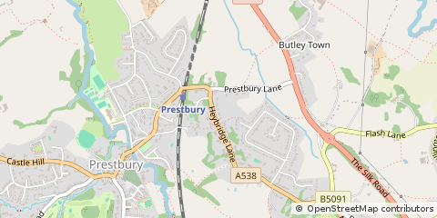 Map of Macclesfield, Cheshire