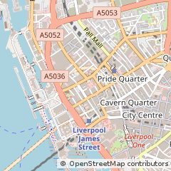 Map of Liverpool, Merseyside