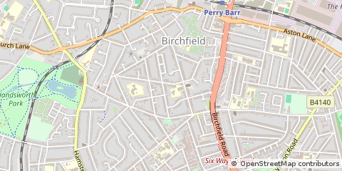 Map of Birmingham, West Midlands