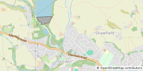 Map of Rochdale, Lancashire