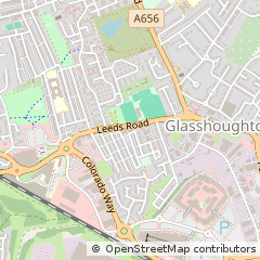 Map of Castleford, West Yorkshire