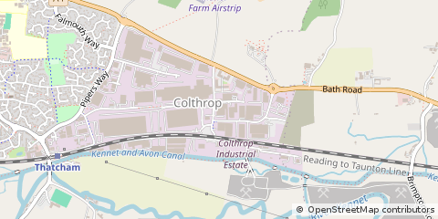 Map of Thatcham, Berkshire