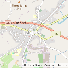 Map of Lisbellaw, CO. Fermanagh