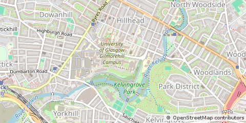 Map of Glasgow, Lanarkshire