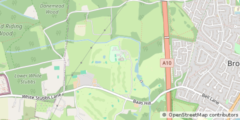 Map of Broxbourne, Hertfordshire