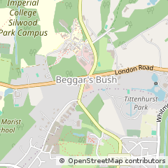 Map of Ascot, Berkshire