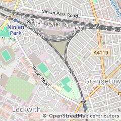 Map of Cardiff