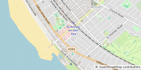 Map of Lytham ST. Annes