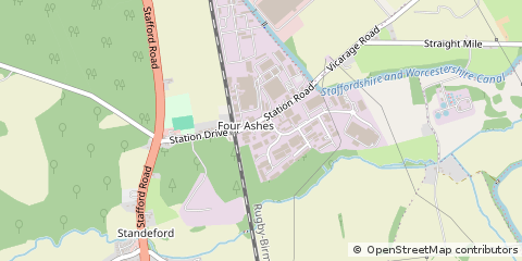 Map of Wolverhampton, West Midlands