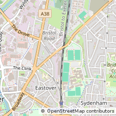 Map of Bridgwater, Somerset