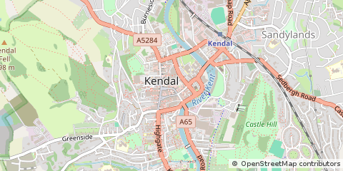 Map of Kendal, Cumbria