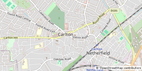 Map of Nottingham