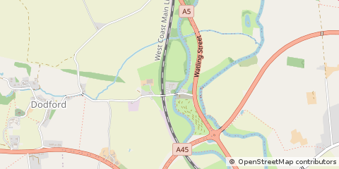 Map of Dodford, Northampton