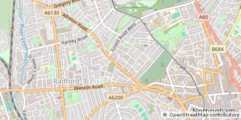 Map of Nottingham