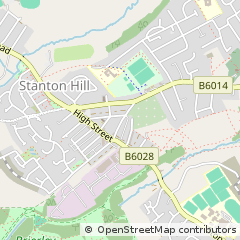 Map of Mansfield, Nottinghamshire