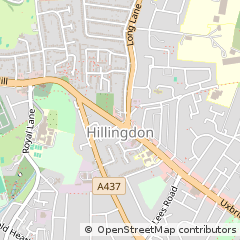 Map of Uxbridge, Middlesex