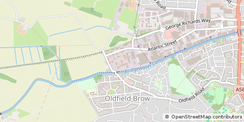 Map of Altrincham, Cheshire