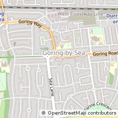 Map of Worthing, West Sussex