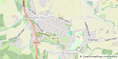 Map of Huddersfield