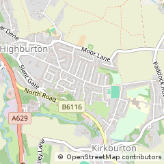 Map of Huddersfield