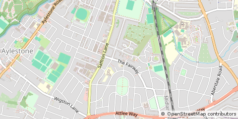 Map of Leicester, Leicestershire