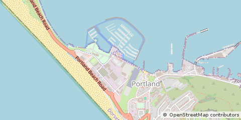 Map of Portland, Dorset