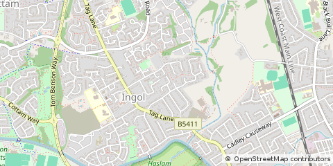 Map of Preston, Lancashire