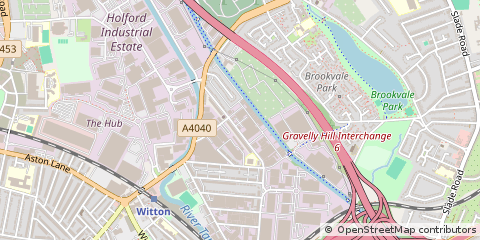 Map of Birmingham, West Midlands