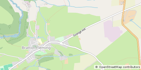 Map of Bratton Fleming, Barnstaple