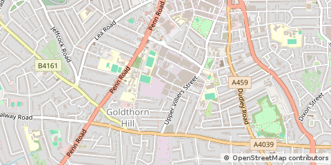 Map of Wolverhampton, West Midlands