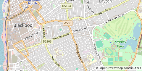 Map of Blackpool