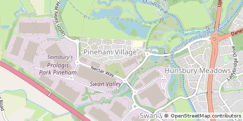 Map of Northampton, Northamptonshire