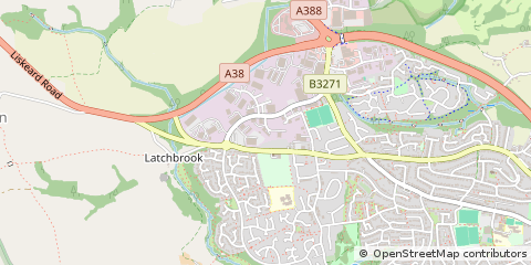 Map of Saltash, Cornwall