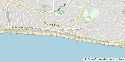 Map of Bournemouth, Dorset
