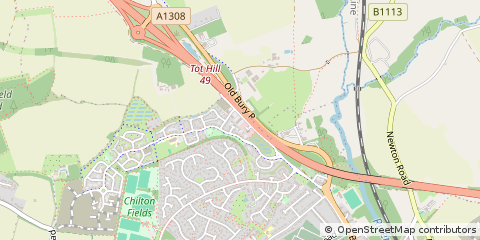 Map of Stowmarket, Suffolk