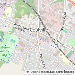 Map of Coalville, Leics