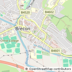 Map of Brecon, Powys
