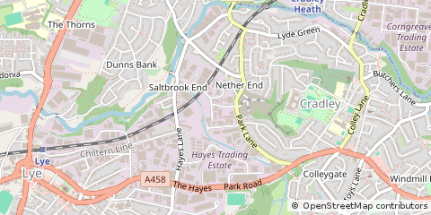 Map of Halesowen, West Midlands
