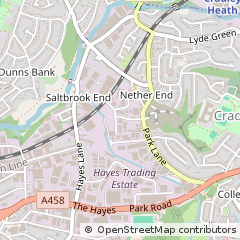 Map of Halesowen, West Midlands