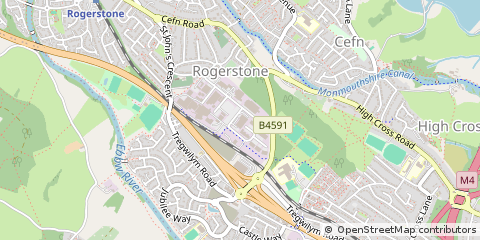 Map of Newport, Gwent