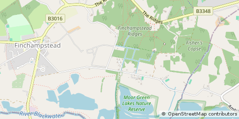 Map of Wokingham, Berks