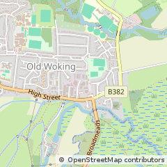 Map of Woking, Surrey
