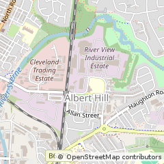 Map of Darlington, Co Durham