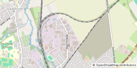 Map of Hitchin, Hertfordshire