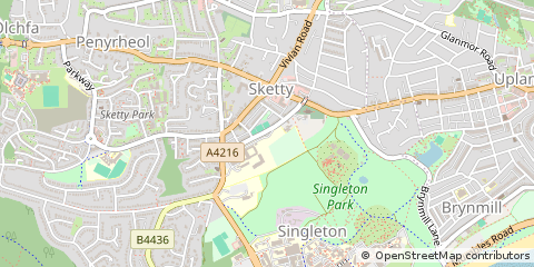 Map of Swansea