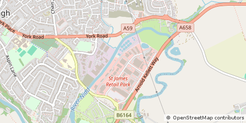 Map of Knaresborough, North Yorkshire